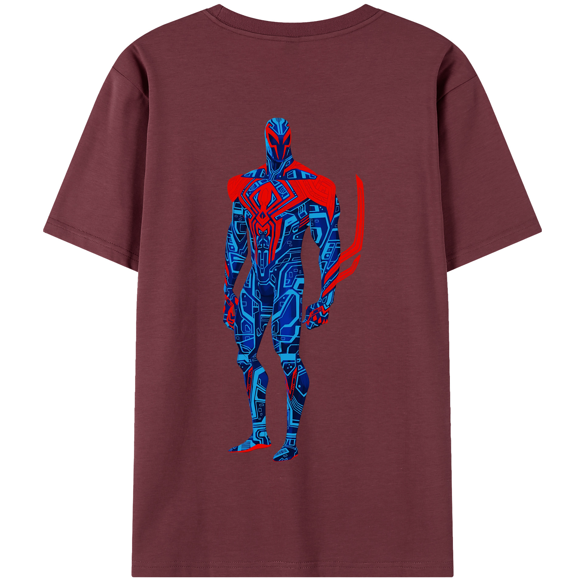 （画像用） Spider Man スパイダーマン 綿100％半袖Tシャツ（背面プリント）
